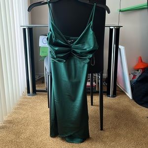 Emerald Green Midi Dress